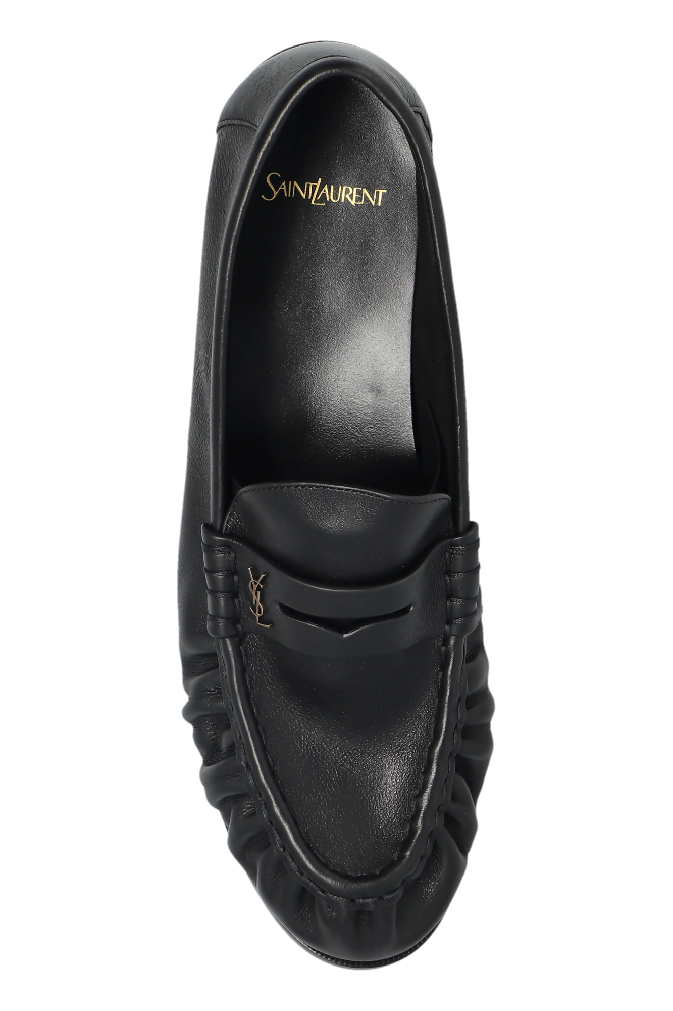 SAINT LAURENT ブラック ローファー　レザーモカシン Vibram Saint Laurent Leather loafers | Men's | Vitkac